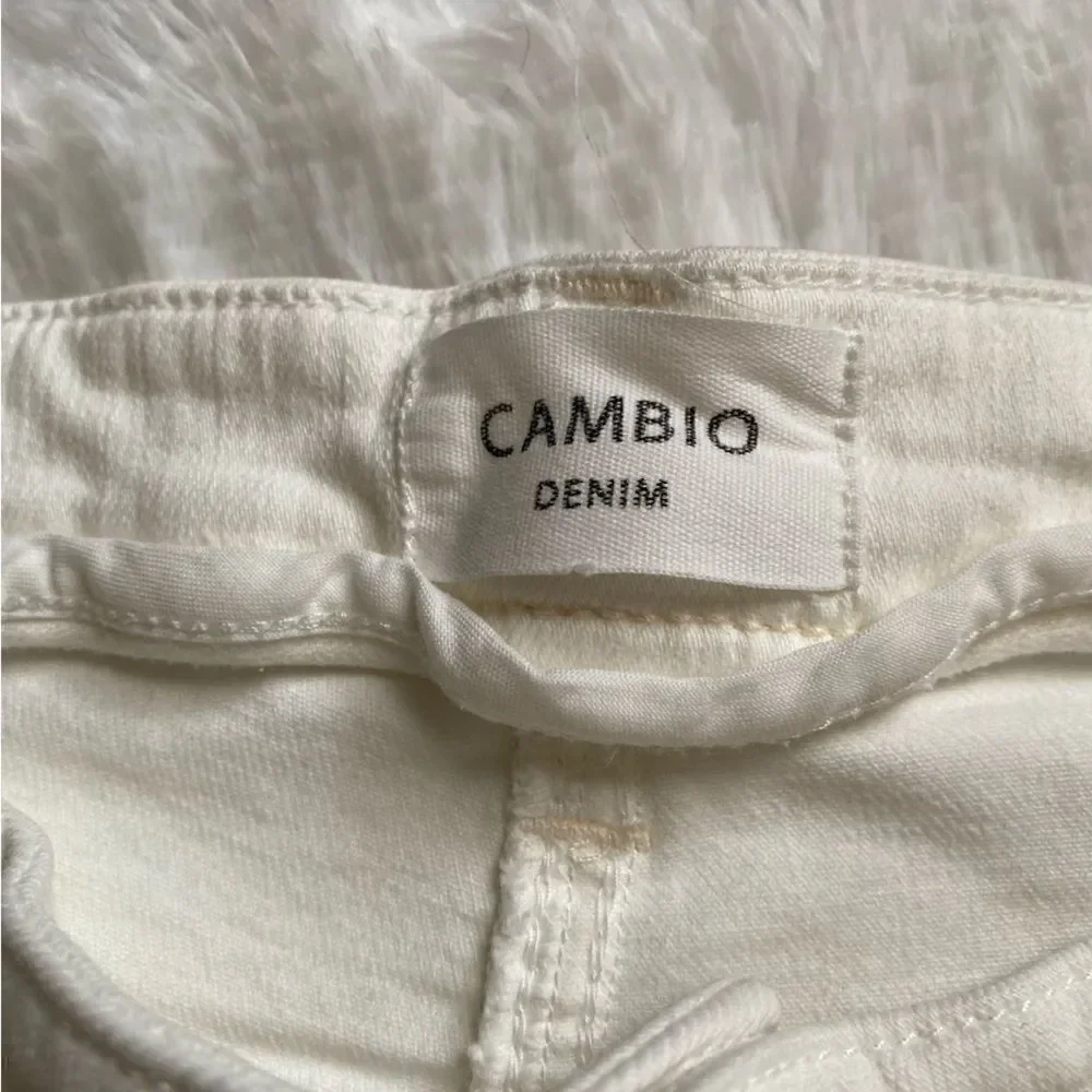 Cambio Phillipa Culotte Jeans White Women’s Size 8‎